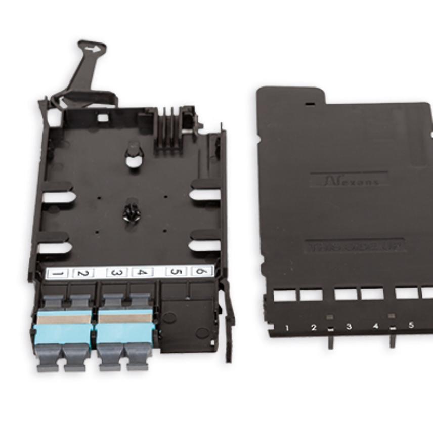 LANmark-OF ENSPACE Adaptor Modul 4x MTP Multimode Key Opp Key Ned Akva